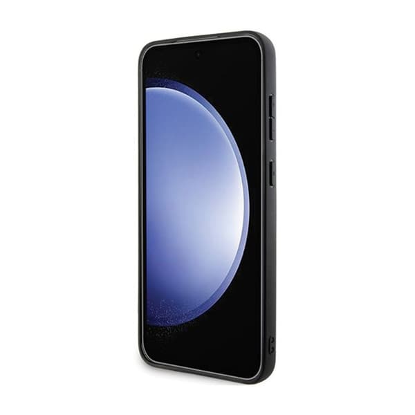 BMW Signature Leather Crossing Lines Pattern - Fodral till Samsung Galaxy S24+ (svart)