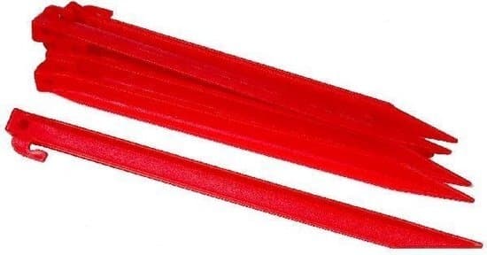 Utomhustältpinnar plast 30 cm 6 st