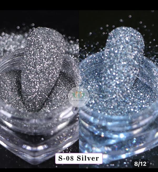 Reflekterande glitter - Silver