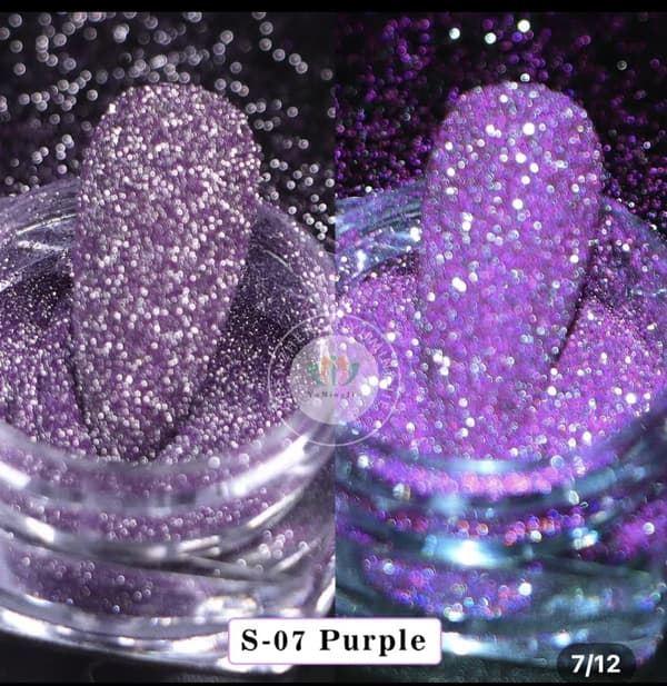 Reflekterande glitter - Lila