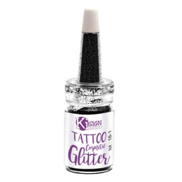 Glitter för huden Svart Flaska 7 ml