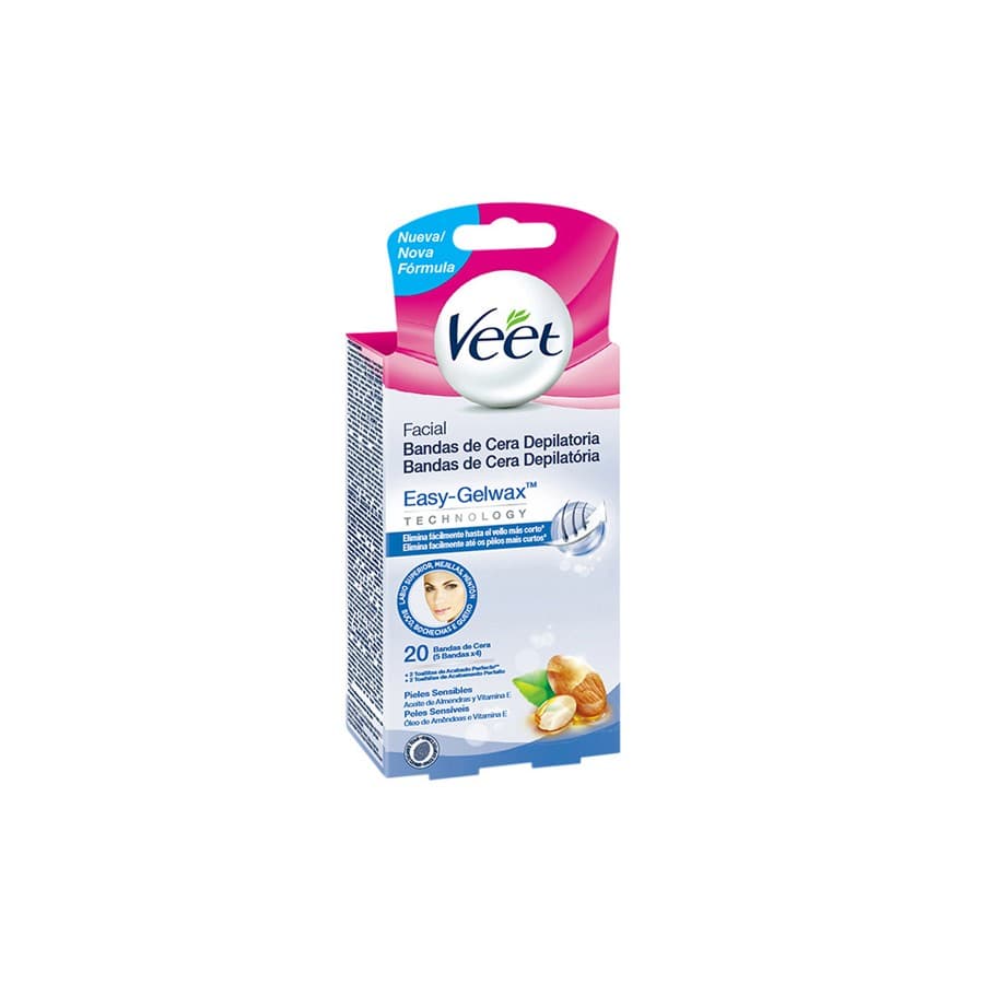 Veet Vahaliuskat Kasvojen Karvanpoistoon Herkälle Iholle (20 kpl pakkaus)