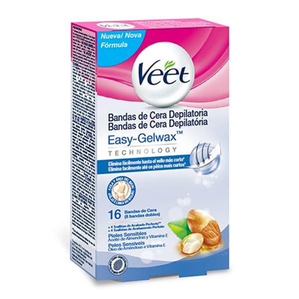 Veet Sensitive Vahaliuskat Karvanpoistoon Kainaloista ja Bikinalueelta (16 kpl pakkaus)