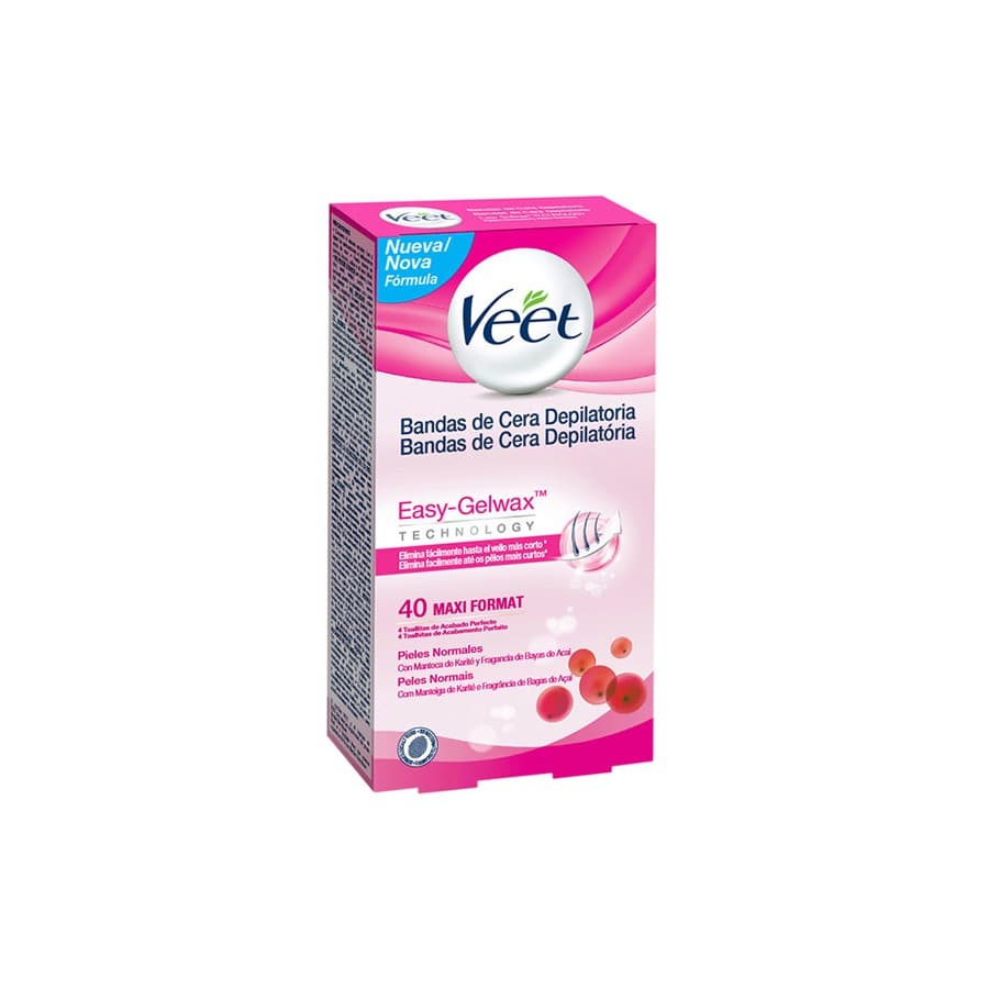 Veet Normal Skin Easy Gelwax Vahaliuskat Ihokarvojen Poistoon (40 kpl pakkaus)