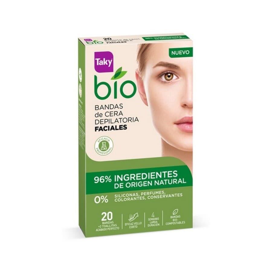 Kasvojen ihokarvanpoistoliuskat Bio Natural Taky (20 uds)
