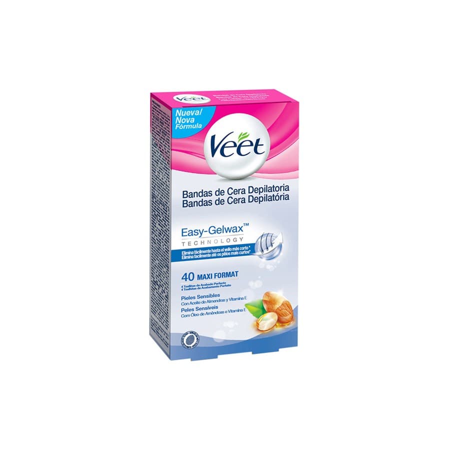 Veet Sensitive Skin Easy Gelwax Vahaliuskat Ihokarvojen Poistamiseen (40 kpl pakkaus)