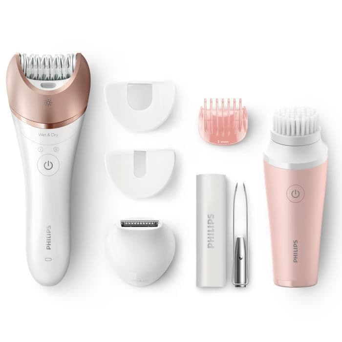 PHILIPS BRP566 / 00 Satinelle Prestige -epilaattori - vartalo ja kasvot - 5 lisävarusteella + puhdistusharja