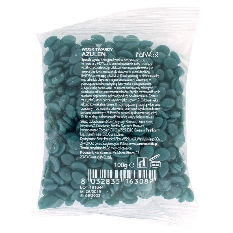 Vax i flingor - Azulene - 2 x 100g Italwax
