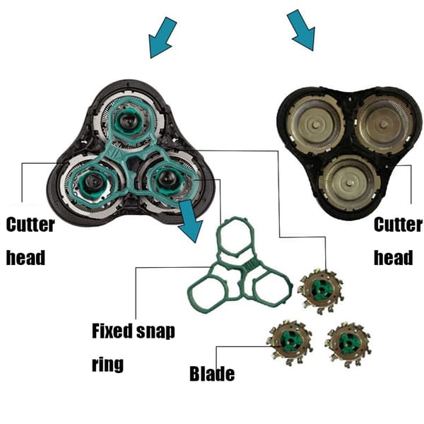 Barberhoved til Philips RQ1150/RQ1160/RQ1180/RQ1190/RQ1175