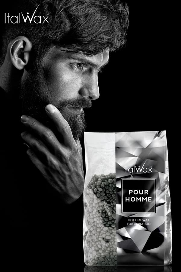 1kg Pour Homme - För män - Vax i flingor (Filmvax) - Italwax