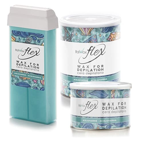 400g Flex - Aquamarina - Varmt Vax Burk - Italwax