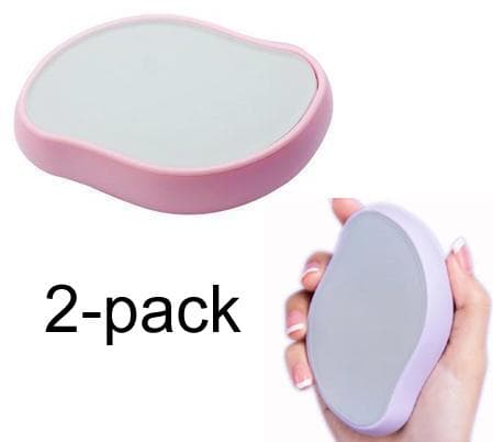 2-pack Rosa / Lila Smärtfri fysisk hårborttagning Epilatorer Crystal Hair Eraser