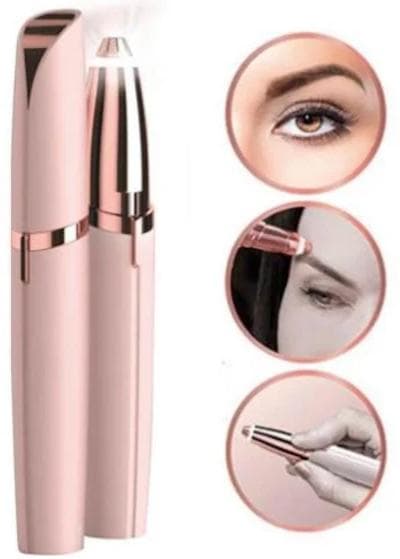 Epilator, Trimmer för Ögonbryn/ansiktshår/näshår/bikinilinje Vit guld