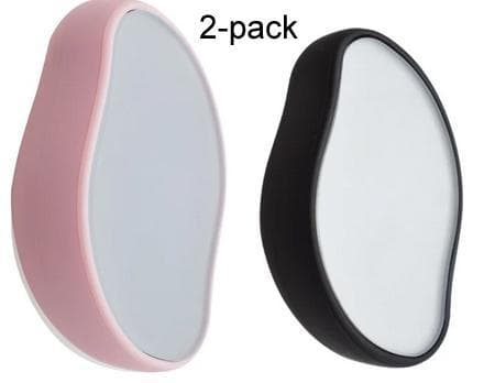 2-pack Svart / Rosa Smärtfri fysisk hårborttagning Epilatorer Crystal Hair Eraser