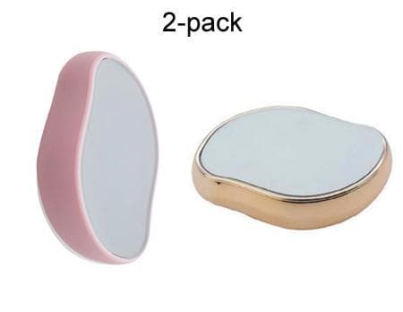 2-pack Guld / Rosa Smärtfri fysisk hårborttagning Epilatorer Crystal Hair Eraser