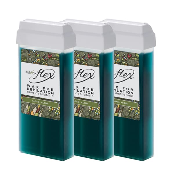 3st ALGAE varm vax roll-on kassett FLEX, Italwax TR10