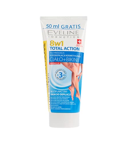 Eveline Cosmetics Body Therapy Professional Total Action multifunktionell hårborttagningskräm 8 i 1 200 ml