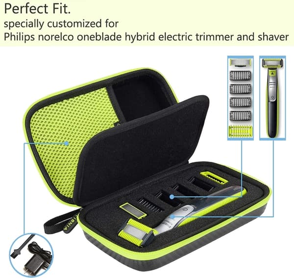 Vanntett Oppbevaringsveske for Philips OneBlade QP2520 / QP2530 / QP2620 / QP2630