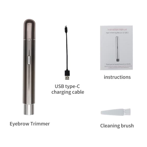 USB oppladbar øyenbrynshårfjerningstrimmer barbering