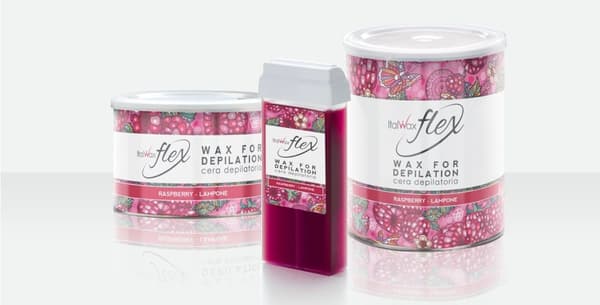100g Raspberry - Roll on vax - Flex - Italwax