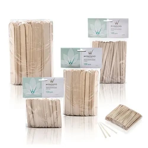 100st Spatula för vaxning - Face small - Monouso - Italwax