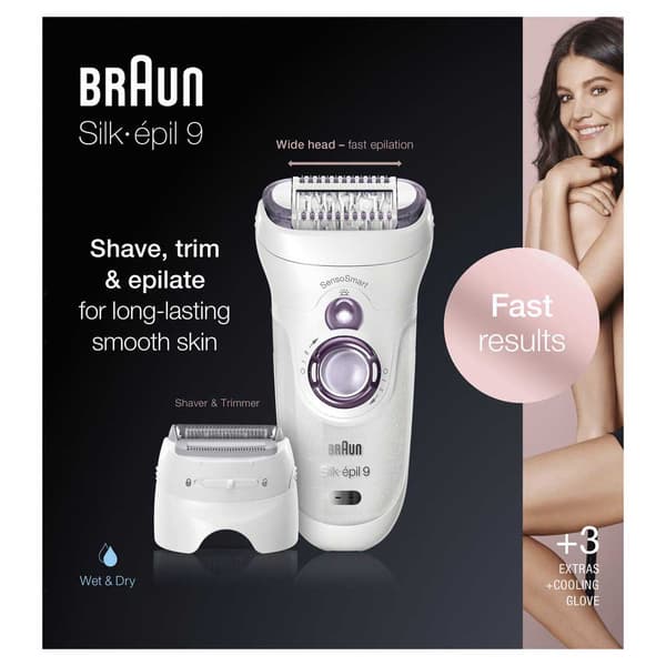 Braun Epilaattorisarja 9 9-710 Sensosmart Valkoinen