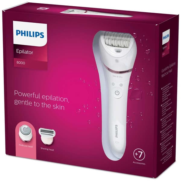 Philips Epilator Epilator Wet And Dry Bre730/10 Silver