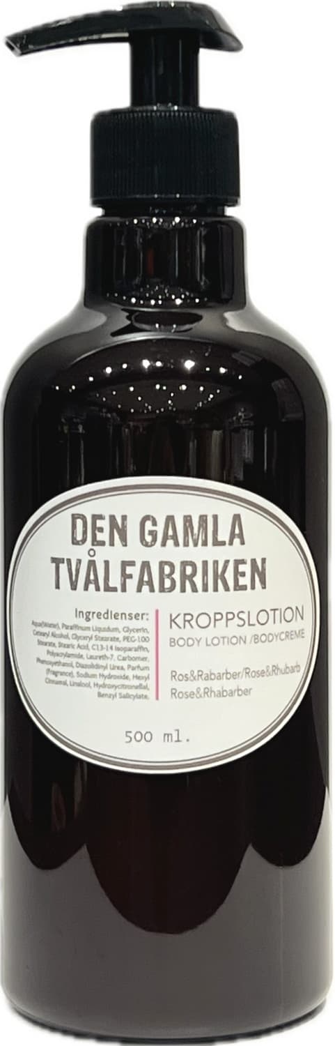 Lotion kropp med pump Ros/Rabarber 500 ml