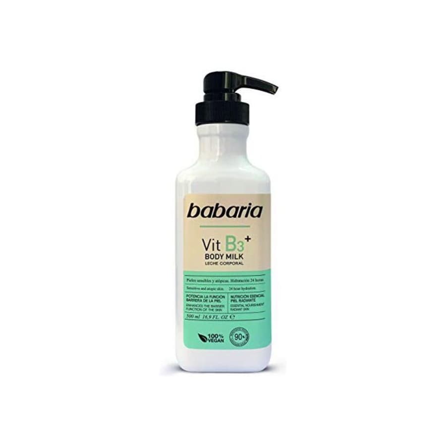 Body Milk Babaria Vitamin B3 Vegan (500 ml)
