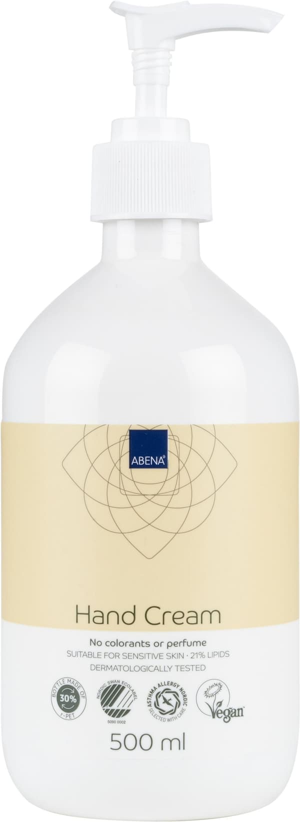 Handcreme ABENA utan färg & parfym 500ml