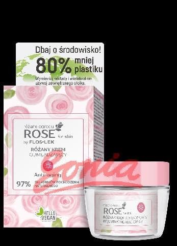 FLOSLEK Rose Rose Cream for Skin rejuvenating day ECO set 50ml