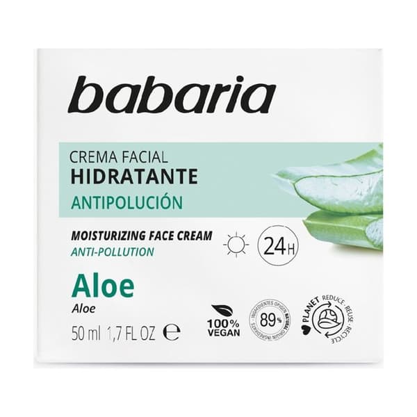 Babaria - Ansiktskräm med Aloe Vera fuktgivande 24h 50ml