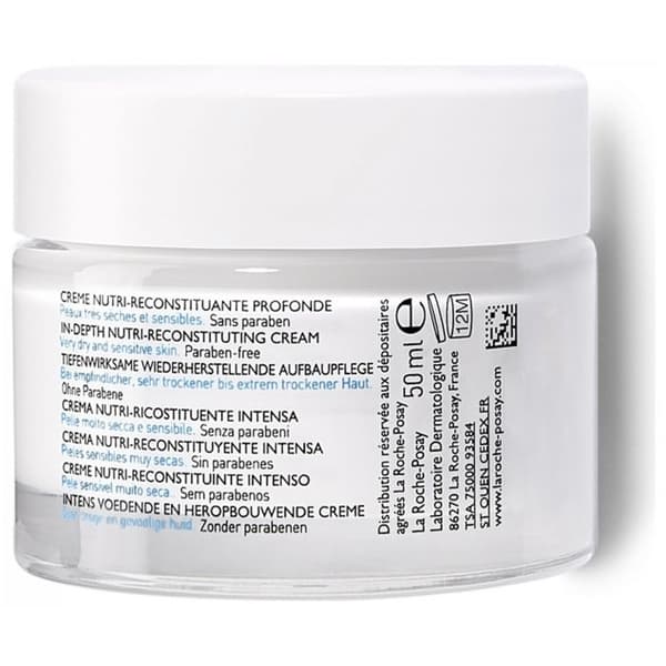 Crème - La Roche Posay - Nutritic Intense - 50ml - Hypoallergen - Torr hud
