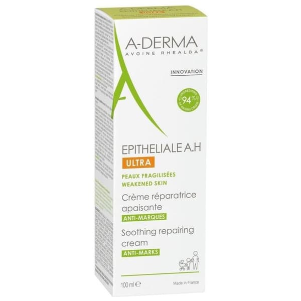 Crème Réparatrice - Aderma - Epithéliale AH Ultra - 100ml - Fuktighetsgivande - Lugnande - Reparativ