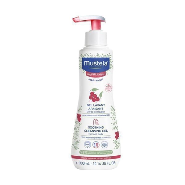 MUSTELA LÖDANDE TVÄTTGEL FÖR KROPP OCH HÅR MYCKET KÄNSLIG HUD 300ML