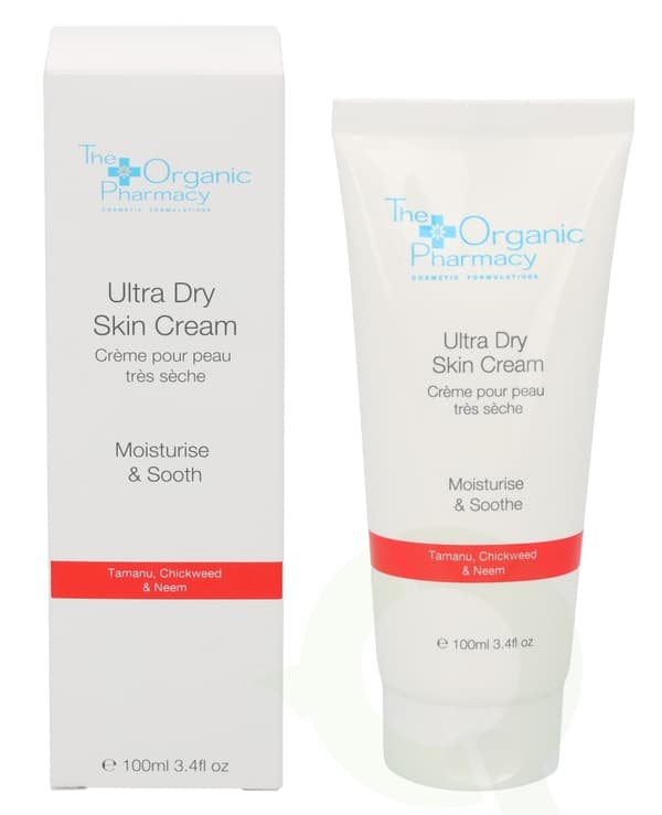 The Organic Pharmacy Ultra Dry Skin Cream 100 ml Moisturise & Sooth / Tamanu, Chickweed & Neem