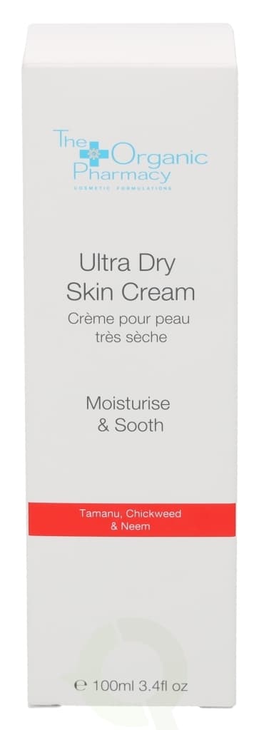 The Organic Pharmacy Ultra Dry Skin Cream 100 ml Moisturise & Sooth / Tamanu, Chickweed & Neem