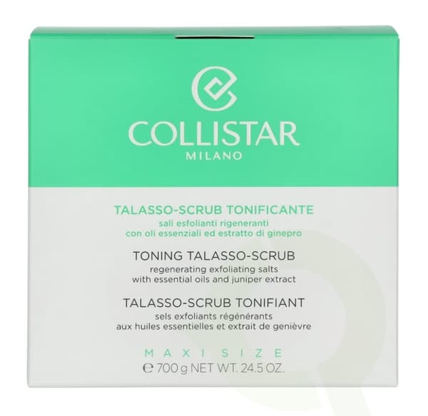 Collistar Toning Talasso Scrub 700 gr Regenerating Exfoliating Salts With Essential Oil sand Juniper Extract