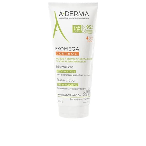 A-Derma Exomega Control Kroppslotion 200 ml - Lindrer kløe og irritation