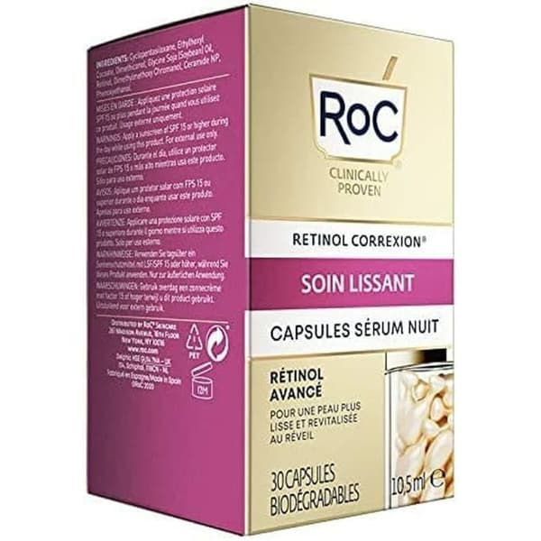 Kasvoseerumi Roc Line Smoothing Retinol Yö 30 Kapselit