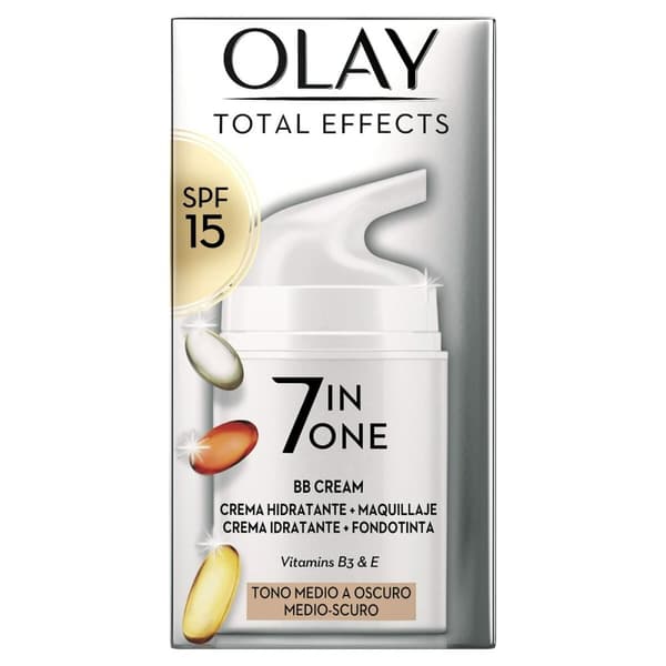 Hydrerande kräm med färg Olay Total Effects Bb Cream Medium Dark Spf 15 50 ml
