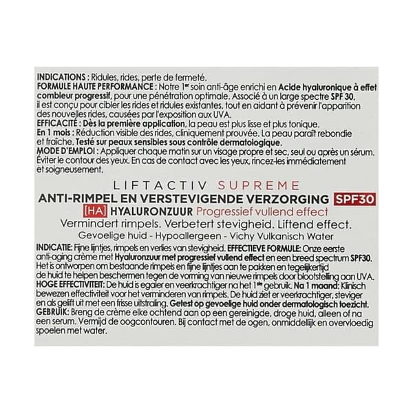 Anti-Age Dagcreme Vichy LiftActiv Suprème SPF 30 (50 ml)