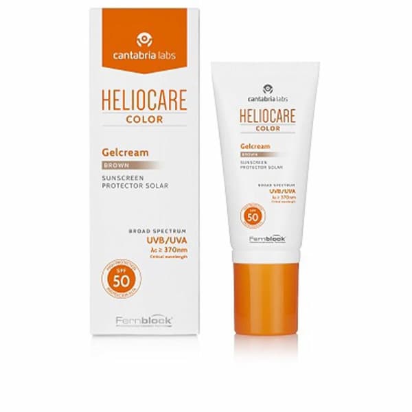 Hydrerende krem med farge Color Gelcream Heliocare SPF50 Spf 50 - 011 - Brown