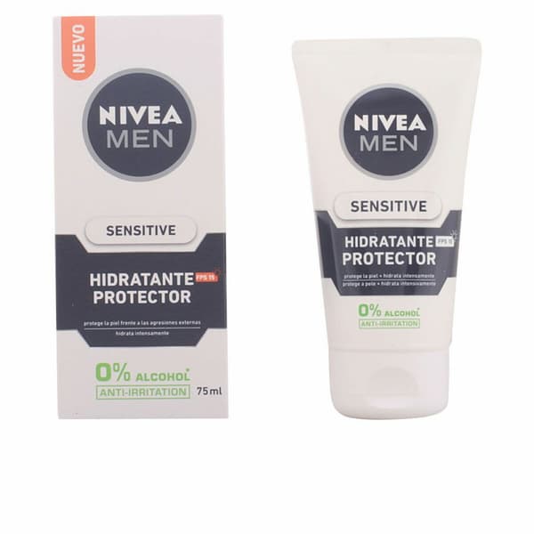 Fuktighetsgivende ansiktskrem Nivea Men Sensitive SPF15 75 ml Spf 15 (75 ml)