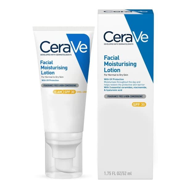 Fuktighetsgivende Ansiktslotion CeraVe Spf 30 52 ml