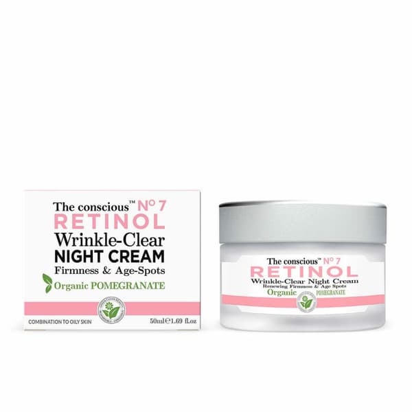 Ryppyjä estävä yövoide The Conscious Retinol Granaattiomena 50 ml