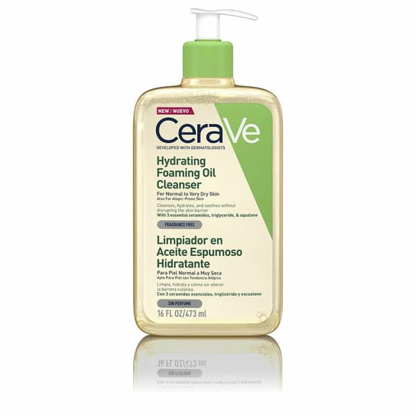 Kosteuttava öljy CeraVe Hydrating Foaming Oil Cleanser Vaahto puhdistusaine 473 ml