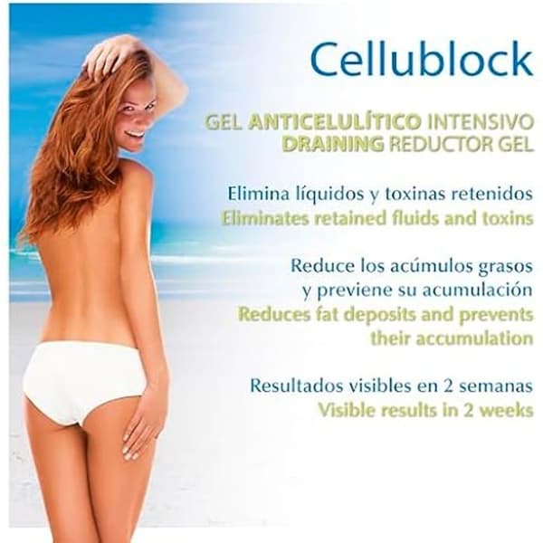 Yacel Cellublock Anti-Cellulite Cream - YACEL - 200 ml - Parabenfri - Alla hudtyper - Gel