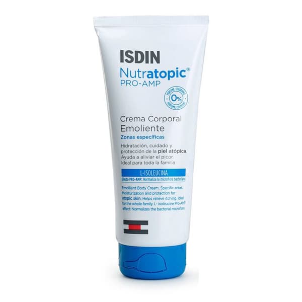 Emollientkräm - ISDIN - Nutratopic Pro-Amp - 200 ml - Hypoallergen - Barn