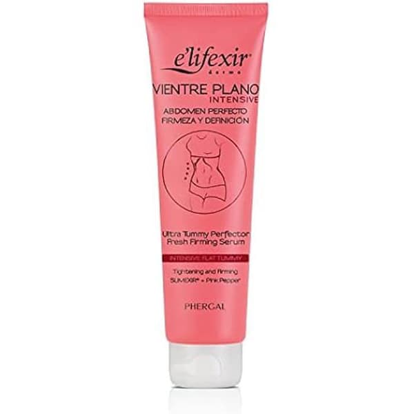 E'LIFEXIR - Vientre Plano Intensive Serum - Definierar volym, dränerar och tonar buken - Uppstramande kräm - Innehåller